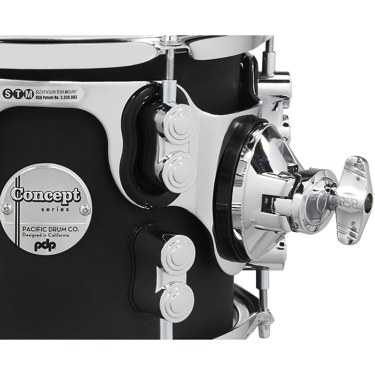 Pacific Drums & Percussion Concept Maple 7-Piece Shell Pack - Satin Black