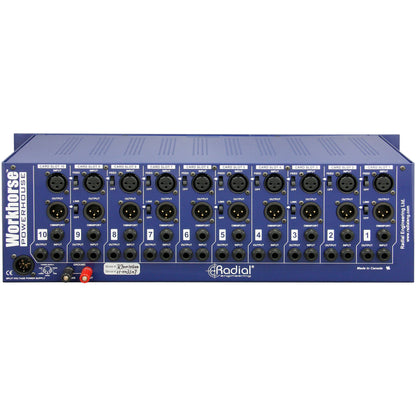 Radial WorkHorse Powerhouse 10 Slot 500-Series Rack