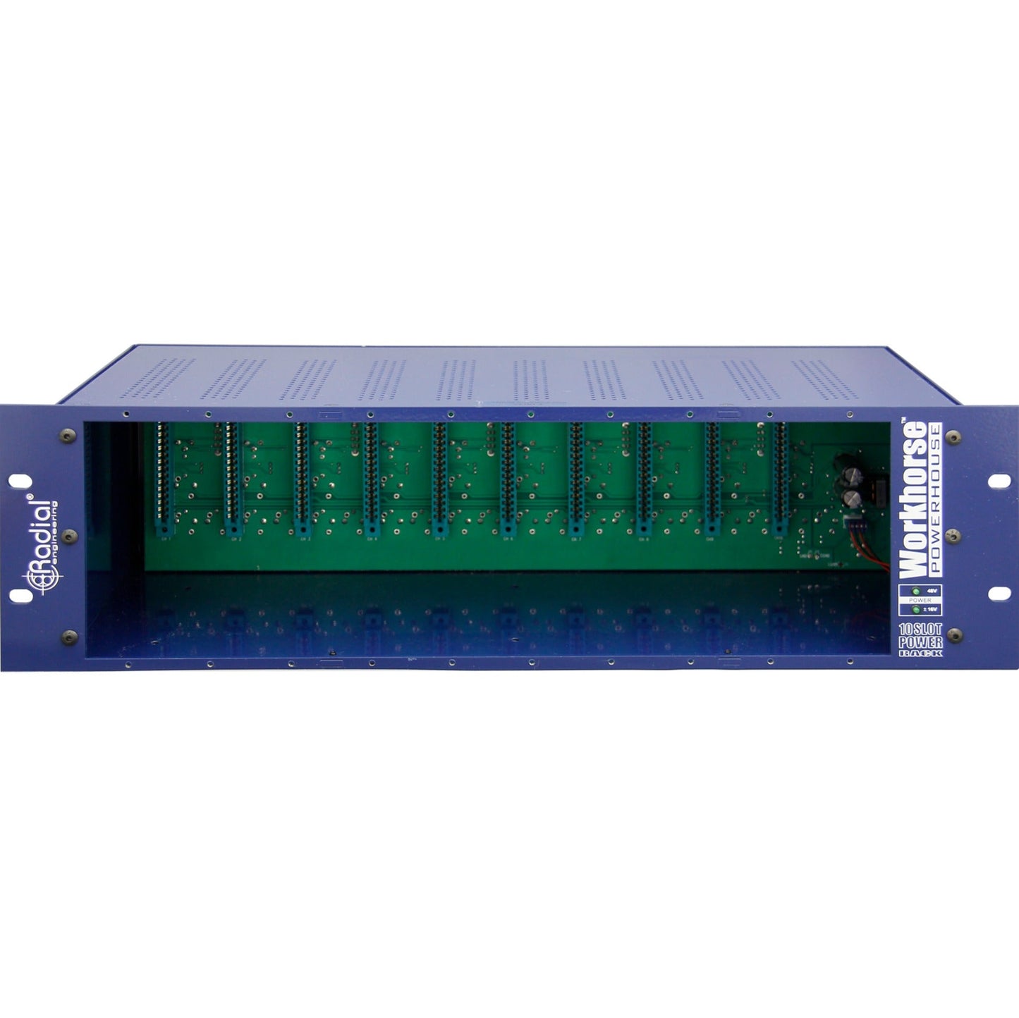 Radial WorkHorse Powerhouse 10 Slot 500-Series Rack