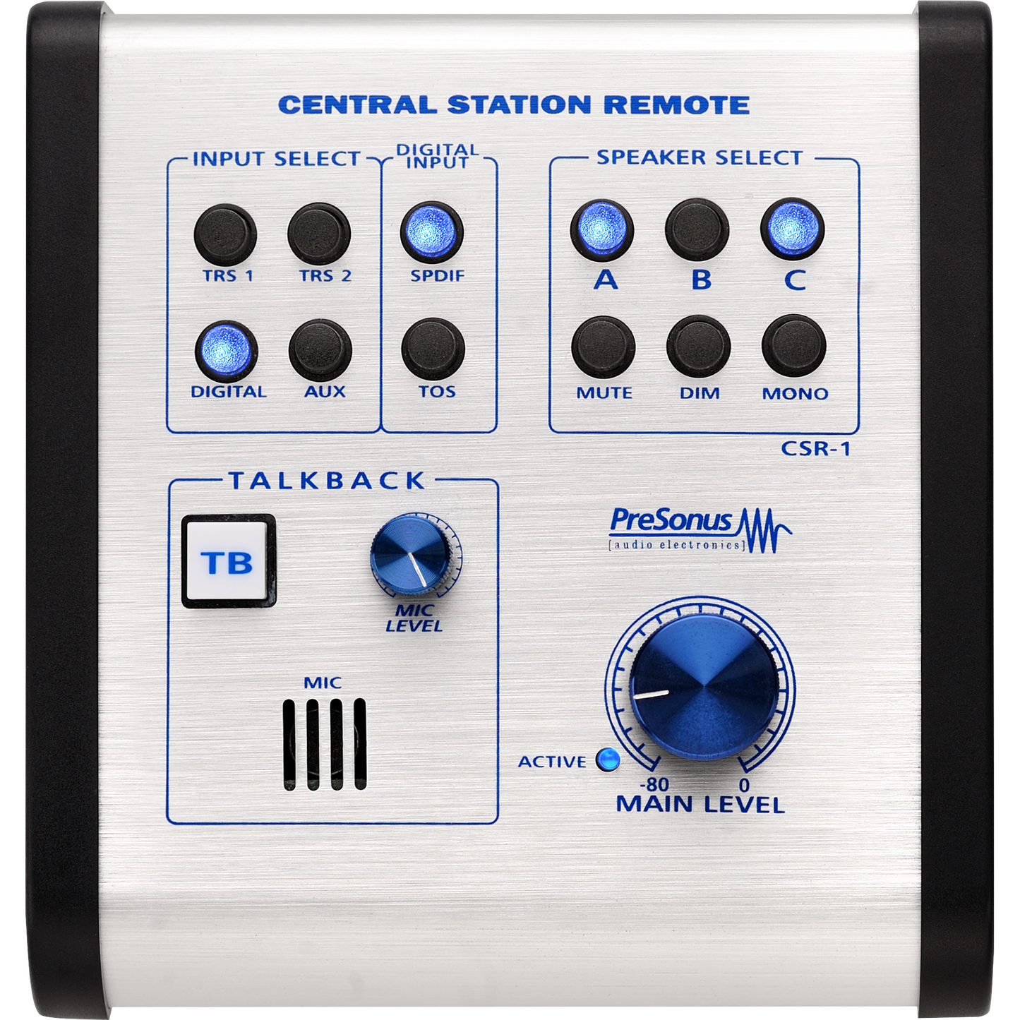 Presonus Central Station Plus Studio Monitoring Interface w/ CSR-1 Remote