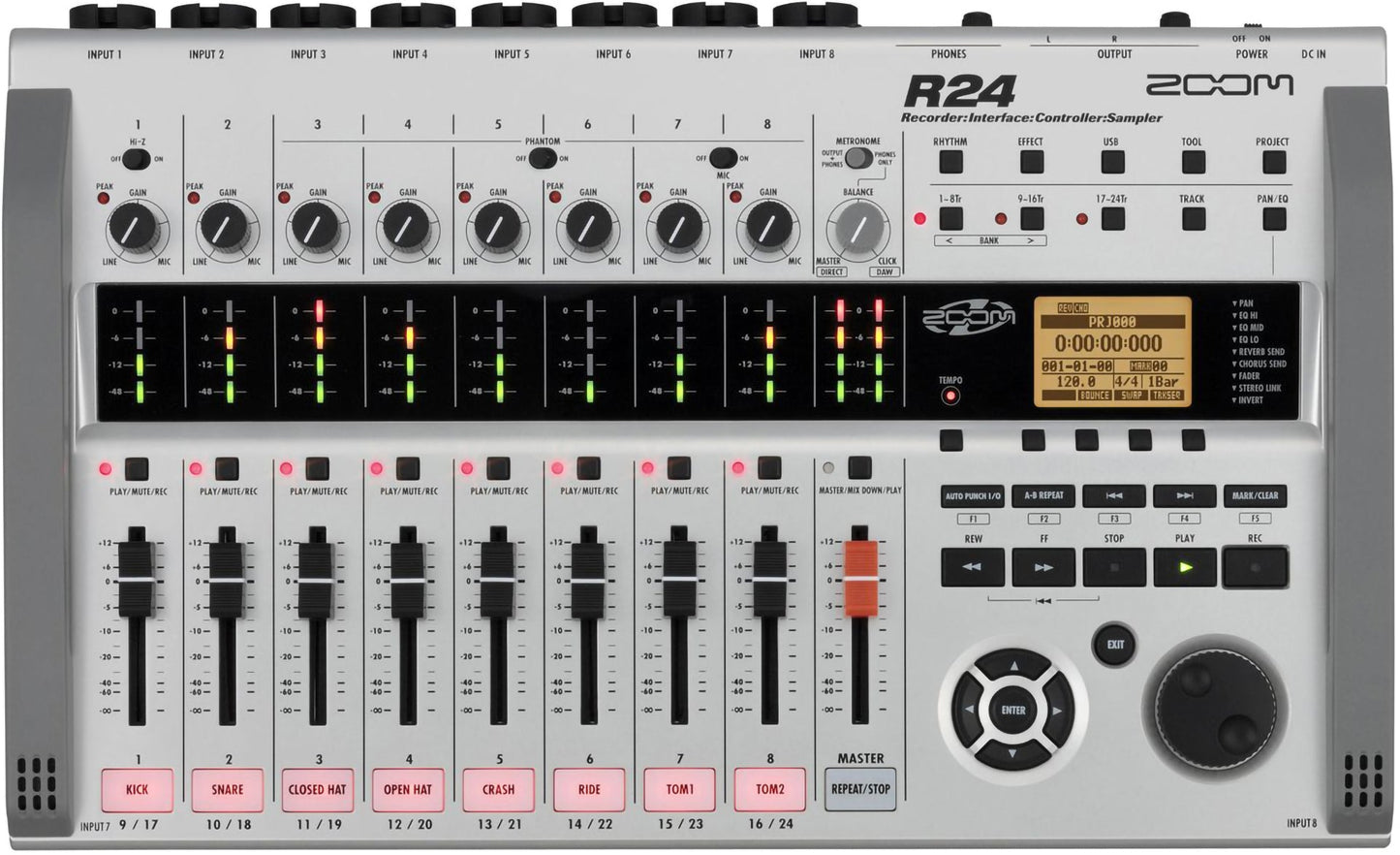 Zoom R24 24-Track Recorder Interface Controller Sampler