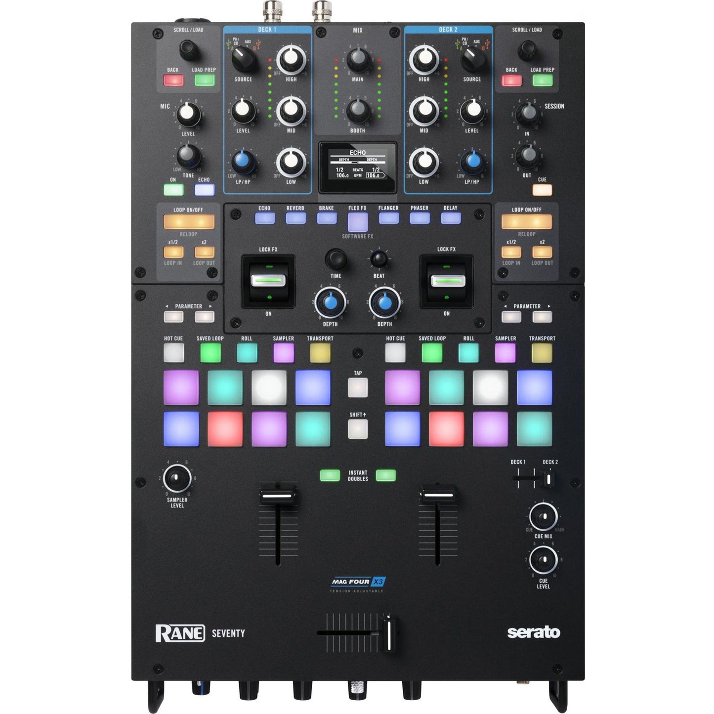 Rane Seventy 2-Channel Performance Battle Mixer for Serato DJ