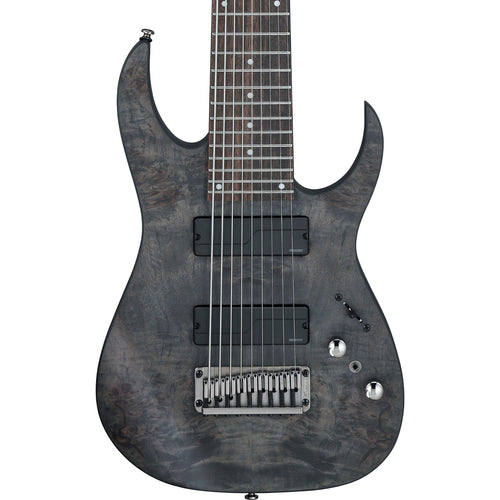 Ibanez RG9PBTGF RG Axe Design Lab 9-String Electric Guitar, Transparent Gray Burst