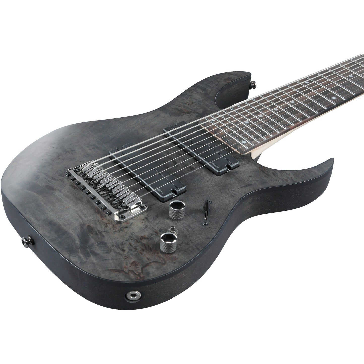 Ibanez RG9PBTGF RG Axe Design Lab 9-String Electric Guitar, Transparent Gray Burst