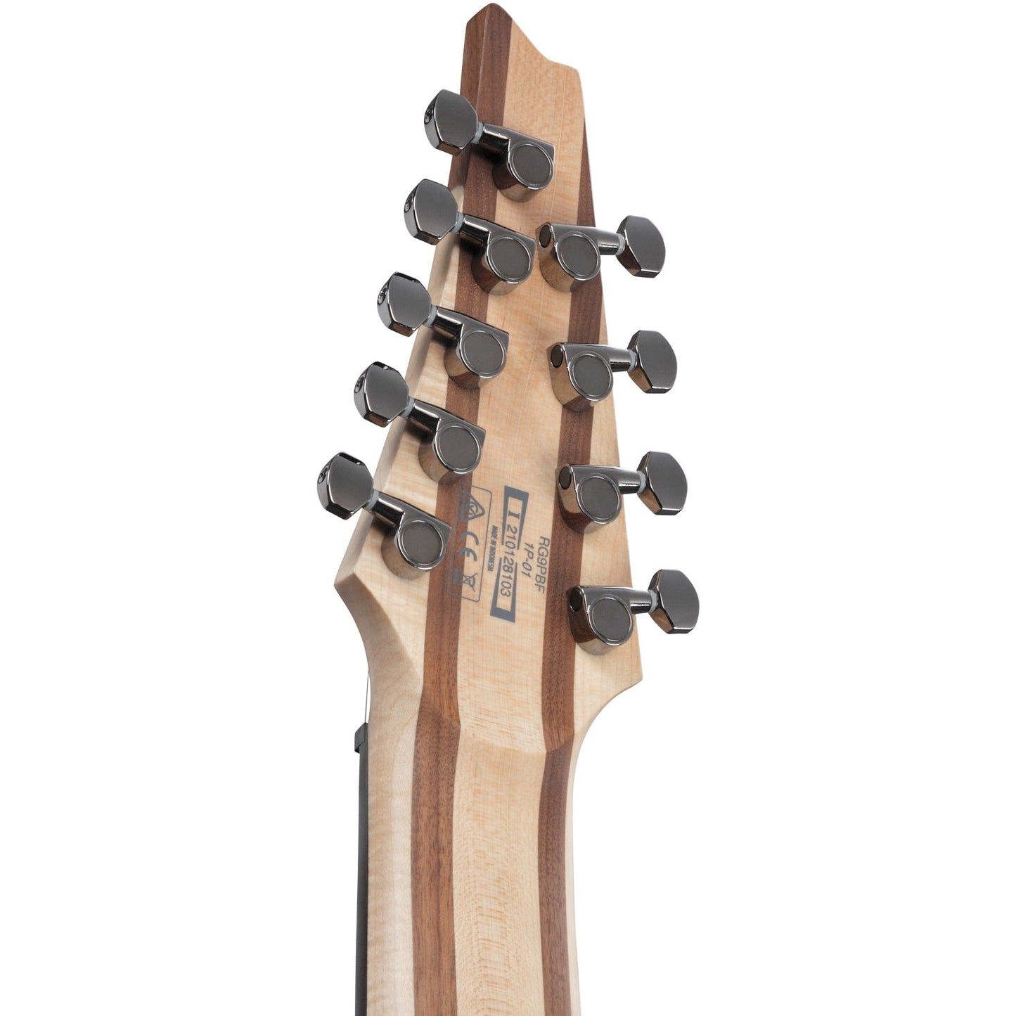 Ibanez RG9PBTGF RG Axe Design Lab 9-String Electric Guitar, Transparent Gray Burst