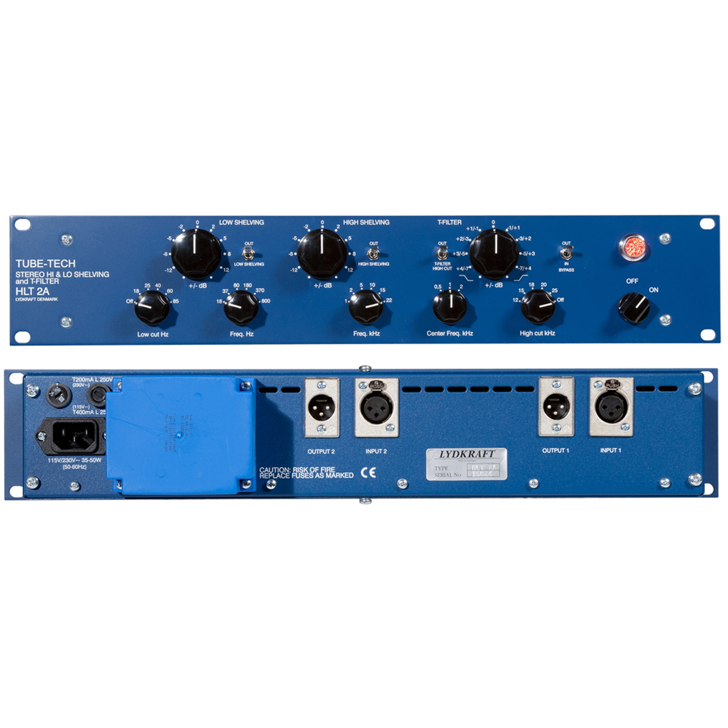Tube Tech HLT2AM MASTERING VERSION High/low shelving EQ with tilt function WITH STEPPED CONTROLS