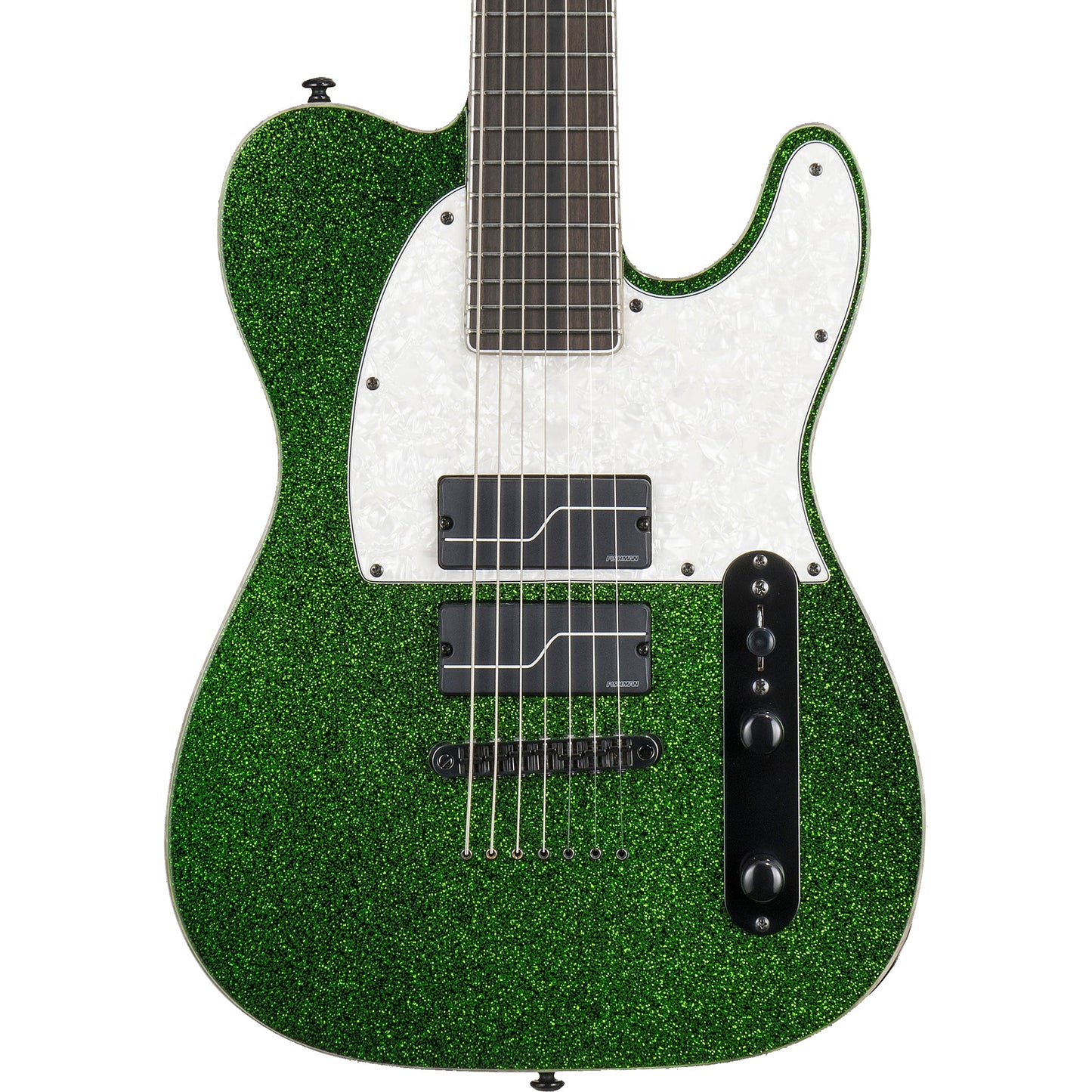 ESP LTD Stephen Carpenter SCT-607 Signature Baritone 7-String Guitar, Green Sparkle