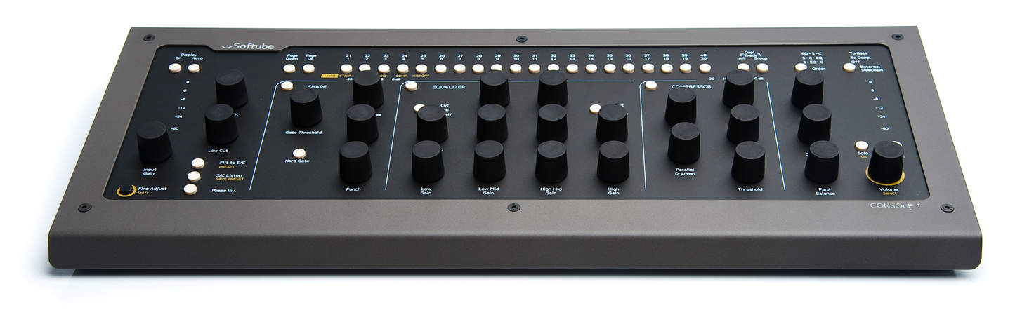 Softube Console 1 MKII Hardware and Software Mixer with Integrated UAD Control