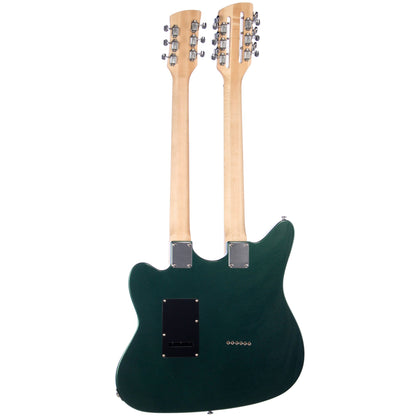 Eastwood Guitars Surfcaster 12/6 Double Neck Electric Guitar - Metallic Green