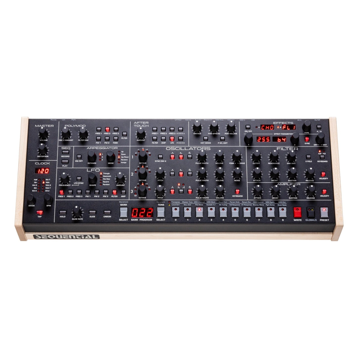 Sequential Trigon-6 Desktop Six Voice Analog Poly Synthesizer Module