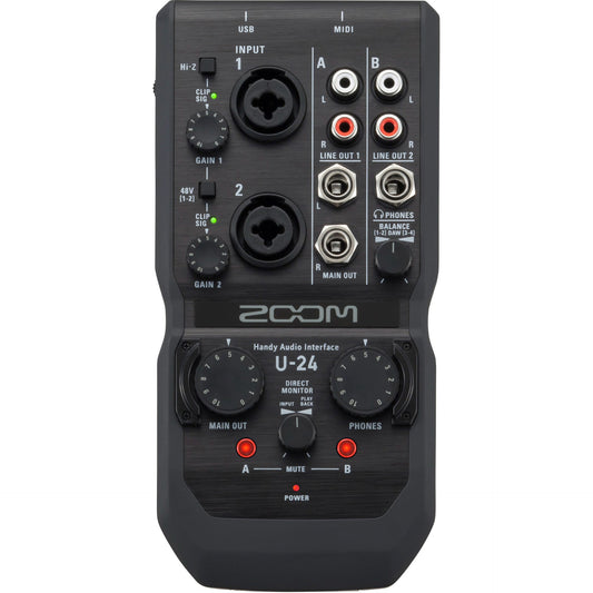 Zoom U-24 Portable USB Handy Audio Interface