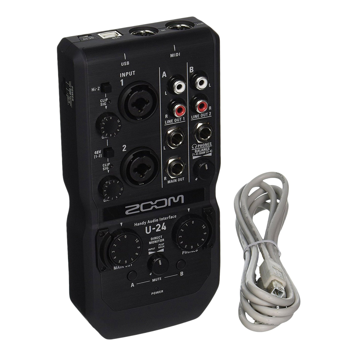 Zoom U-24 Portable USB Handy Audio Interface