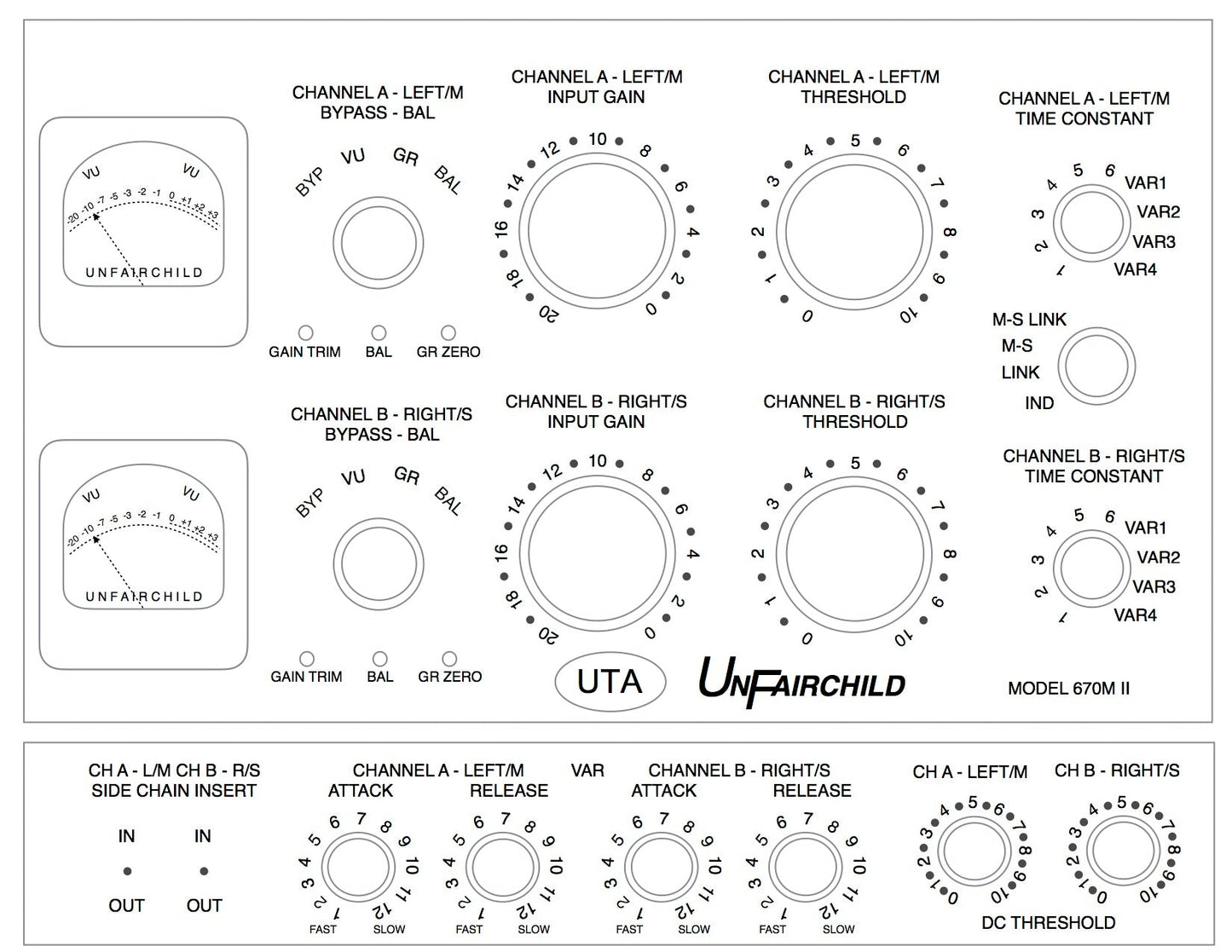 UnderTone Audio UnFairchild 670M II Stereo Tube Compressor