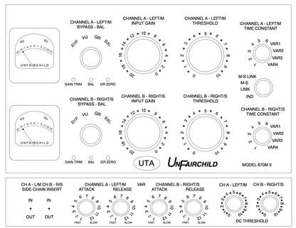 UnderTone Audio UnFairchild 670M II Stereo Tube Compressor